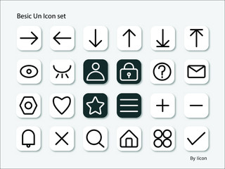 Basic Ui Icon set Line