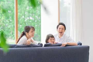 Fototapeta premium 和やかな雰囲気 仲良し親子