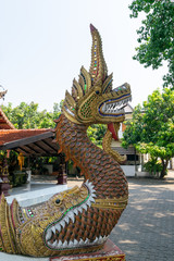 Naklejka premium Temple objects in Chiang Mai, Thailand.