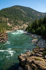 The Kootenai River in the Kootenai National Forest near Libby, Montana