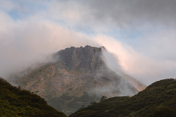 fog in the mountains