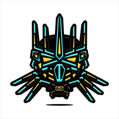 cool robot character vector design