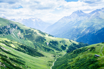 Alps Mountains. Alpine Austria Mountain