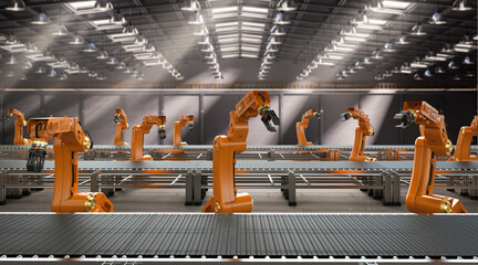 robot assembly line
