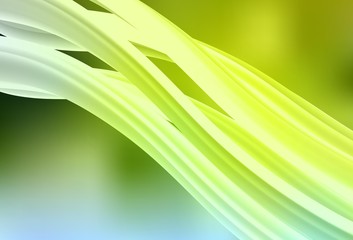 Light Green, Yellow vector blurred bright template.