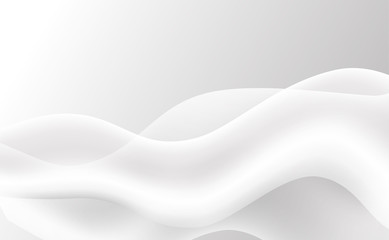 Abstract soft Grey Gradient background with wave. Vector illustration.