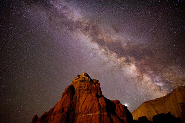 Milky Way and Sandstone at Goblin Valley
