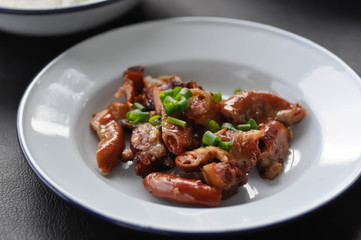 grilled chitterlings or roast chitterlings