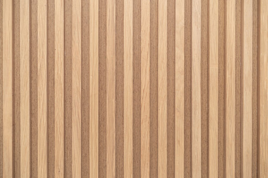 Wood battens wall pattern texture. interior design decoration background