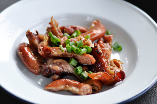 grilled chitterlings or roast chitterlings