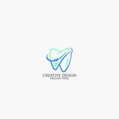 Smile Dental Logo Vector Template
