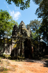 On the arch of Angkor Thom