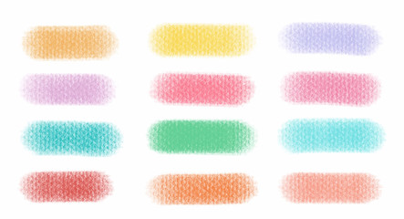Colorful watercolor splash set for your design, vector.