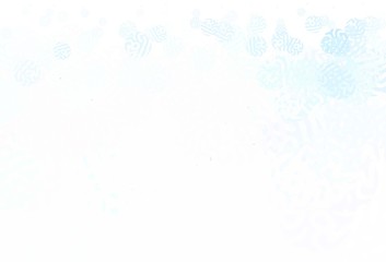 Light BLUE vector texture with abstract forms.