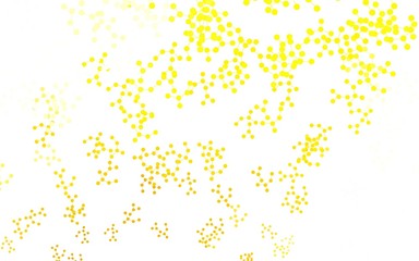 Light Yellow vector backdrop with artificial intelligence data.