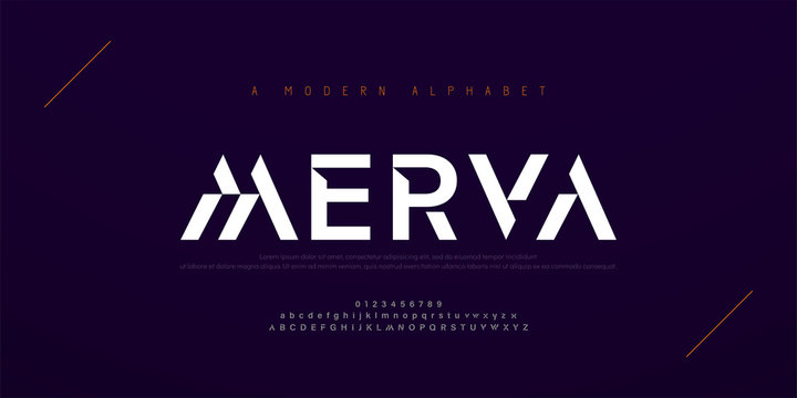 Abstract modern urban alphabet fonts. Typography sport, simple, technology, fashion, digital, future creative logo font. vector illustration