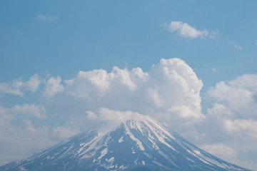 富士山と雲と空