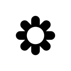 flower icon vector symbol template