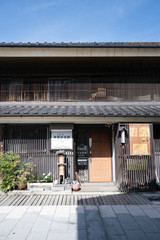 Old house of Ueda Station on Hokkoku Road in Ueda City, Nagano Prefecture