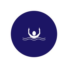 Swimming sport logo