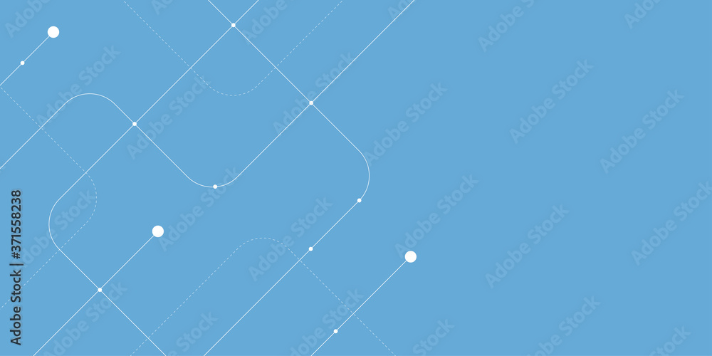 Poster Abstract connect lines and dots.Technology graphic Networkbackground.