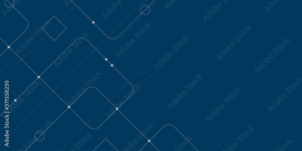 Poster Abstract connect lines and dots.Technology graphic Networkbackground.