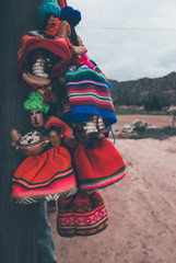 Fototapeta premium Cholita de tela