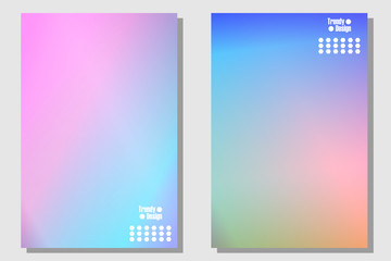 Abstract Creative concept vector multicolored blurred background set. For Web and Mobile Applications, art illustration template design, business infographic and social media, modern decoration.