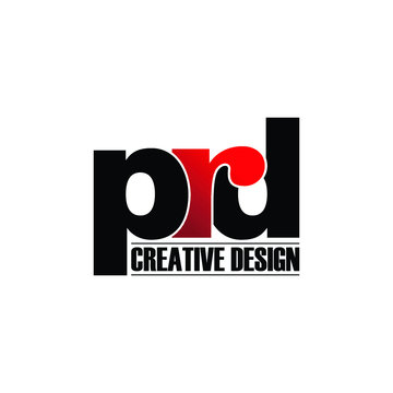 Letter PRD simple monogram logo design