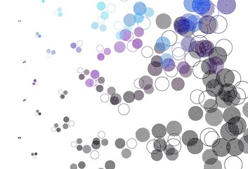 Light Pink, Blue vector layout with circle shapes.