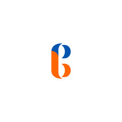 Letter PB BP Initial Logo Design Vector Template Illustration	
