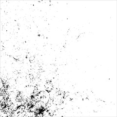 vector black and white dot ink splats background.