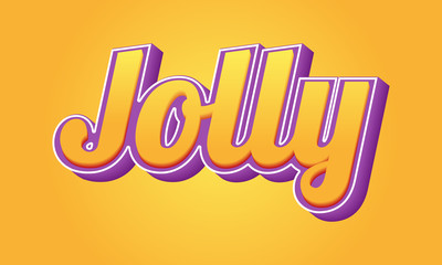 Jolly 3D Style Text Effect