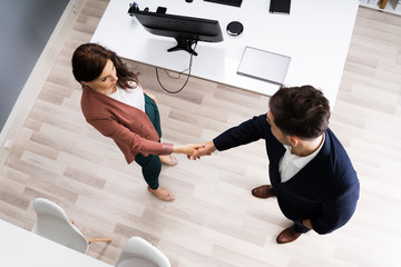 Professional Business People Shaking Hands