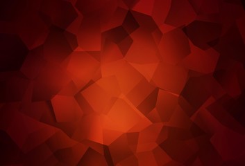 Dark Red vector template with chaotic shapes.