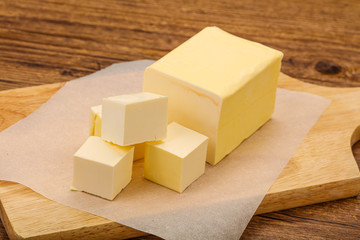 Dairy natural yellow butter piece