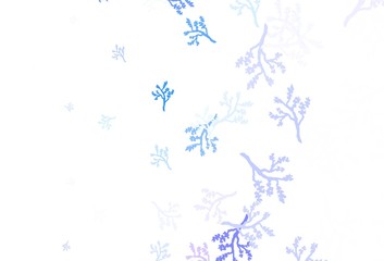 Light BLUE vector elegant background with sakura.