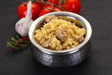 Bulgur with meat