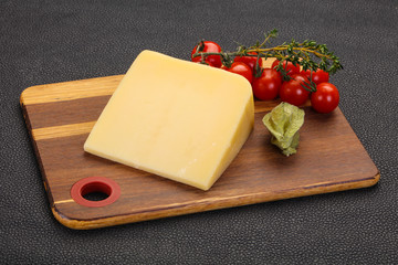 Hard parmesan cheese piece