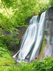 北海道の夏風景 滝野 鱒見の滝
