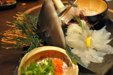 カワハギ姿造り