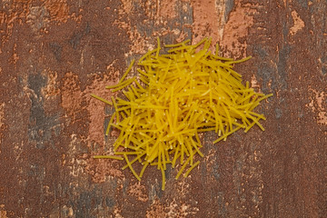 Dry raw vermicelli Italian pasta