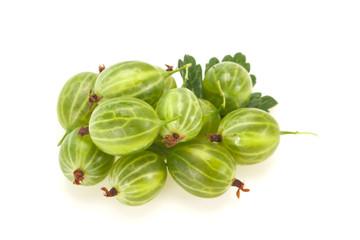 Fresh ripe green sweet gooseberry