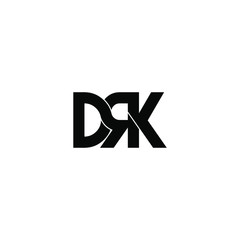 drk letter original monogram logo design