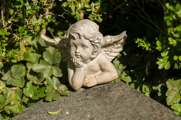 Fototapeta premium Friedhof, Grabstein, Statue 