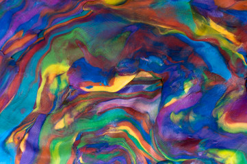 Colorful decorative marble background. Plasticine artwork texture.
