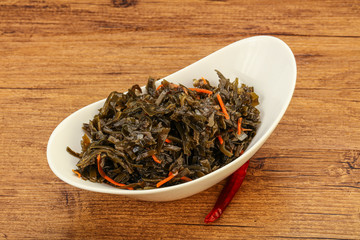 Seaweed cabbage with carrot and sesame