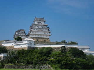 三の丸広場から見る世界遺産国宝姫路城