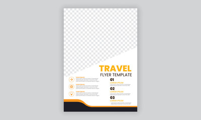 Travel Agency Flyer or Poster Design, Creative Template, Banner or Flyer design for Tour and Travel concept
