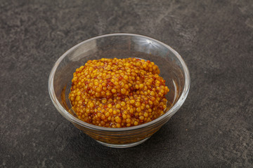 Dijon mustard sauce with seeds